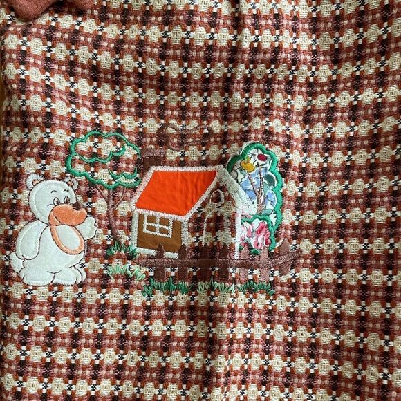 Vintage Children's Brick Red Houndstooth Trousers - Picture 3 of 11